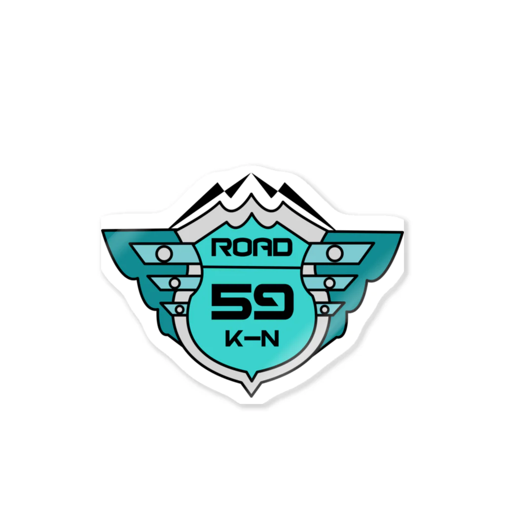 label greenのROAD WINGS Sticker