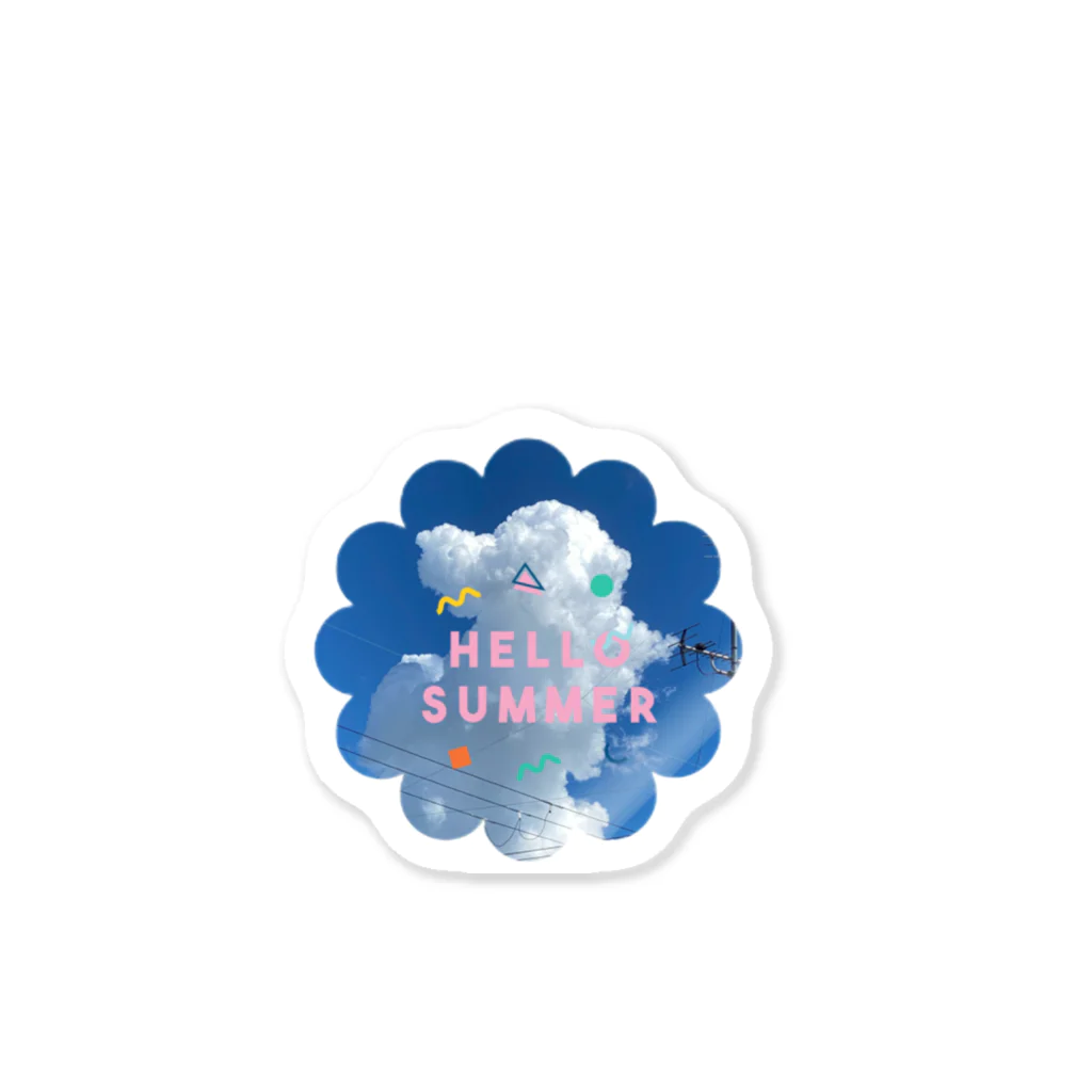 AsurockのHELLO SUMMER ステッカー