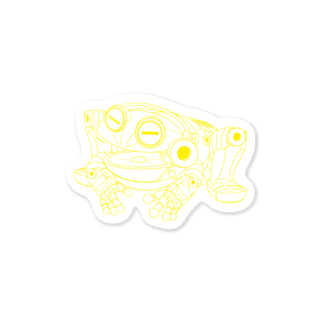 ギャネック屋のギャラクシーカエルロボエルビッケ Sticker