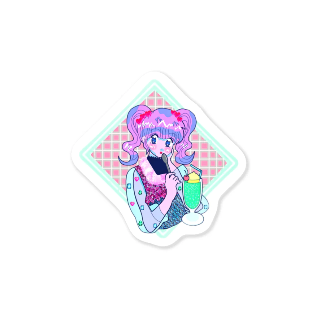 ぴらりのしゅわしゅわ★クリームソーダ Sticker