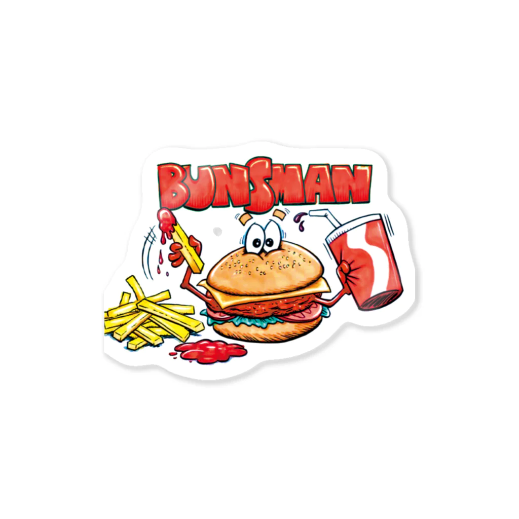 Hamburger Shop BUNSMANのBUNSMAN（ワンポイント） ステッカー