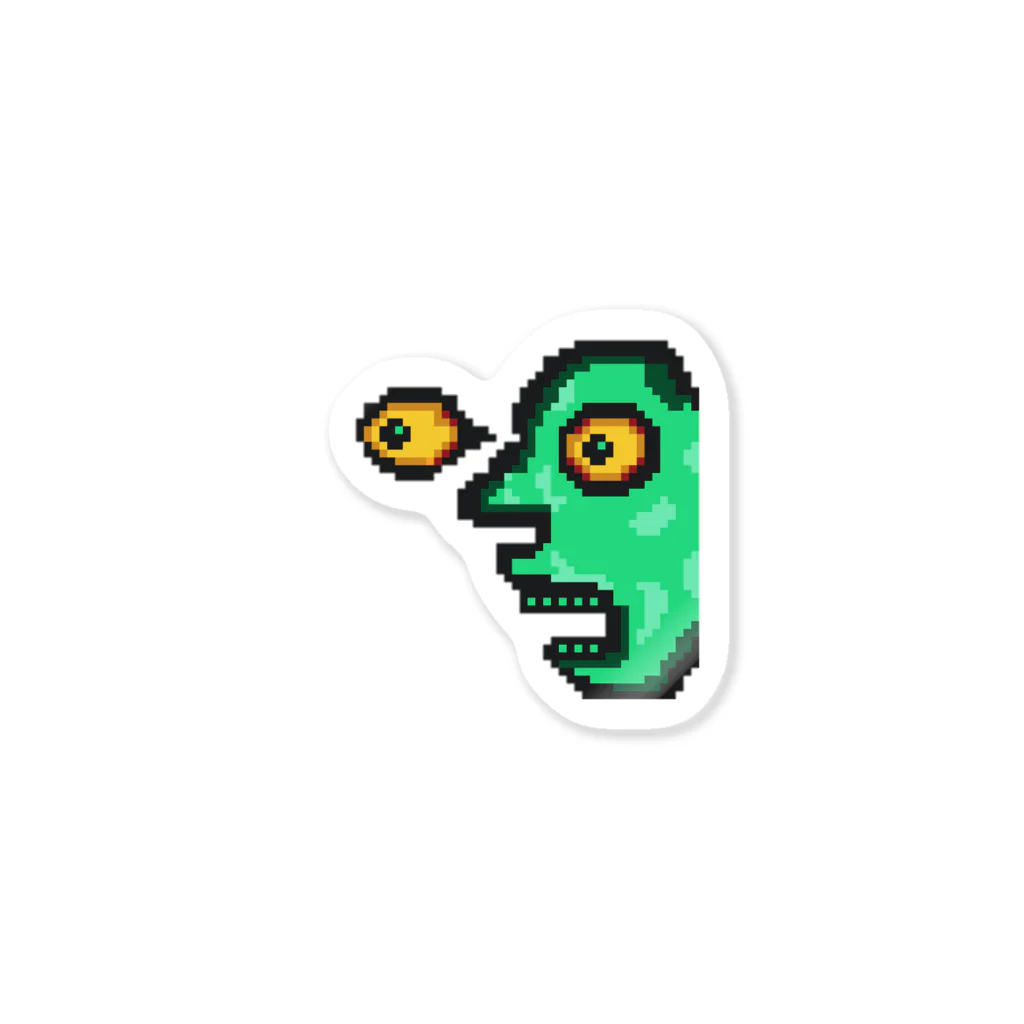 Tokyo　Zombies jewelryのEmerald　FACE Sticker