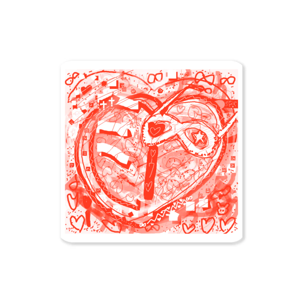 Takeru-EXの❤️❤️❤️🍎🍎🍎 Sticker