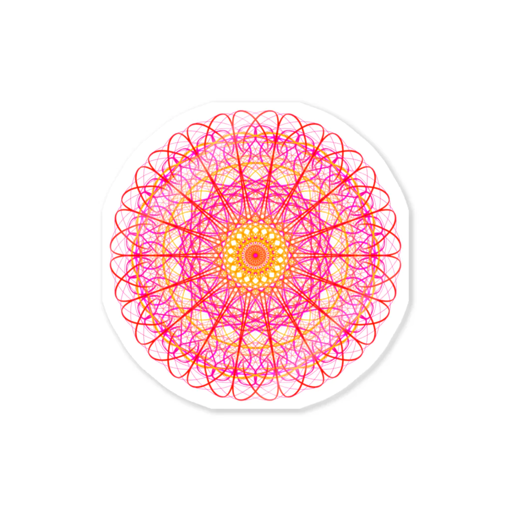 ひまわりのお花①ピンク Sticker