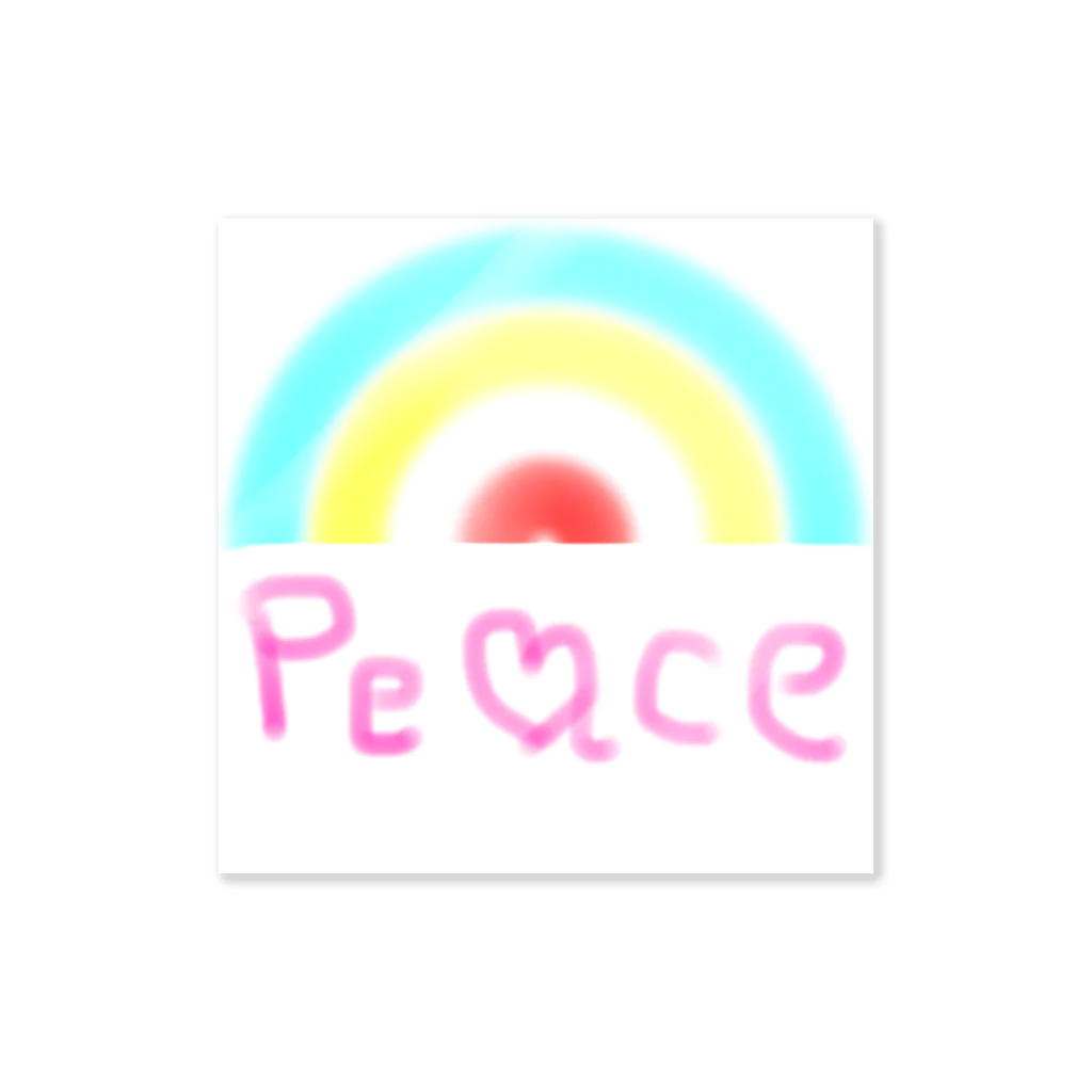 YUuKIのpeace ステッカー