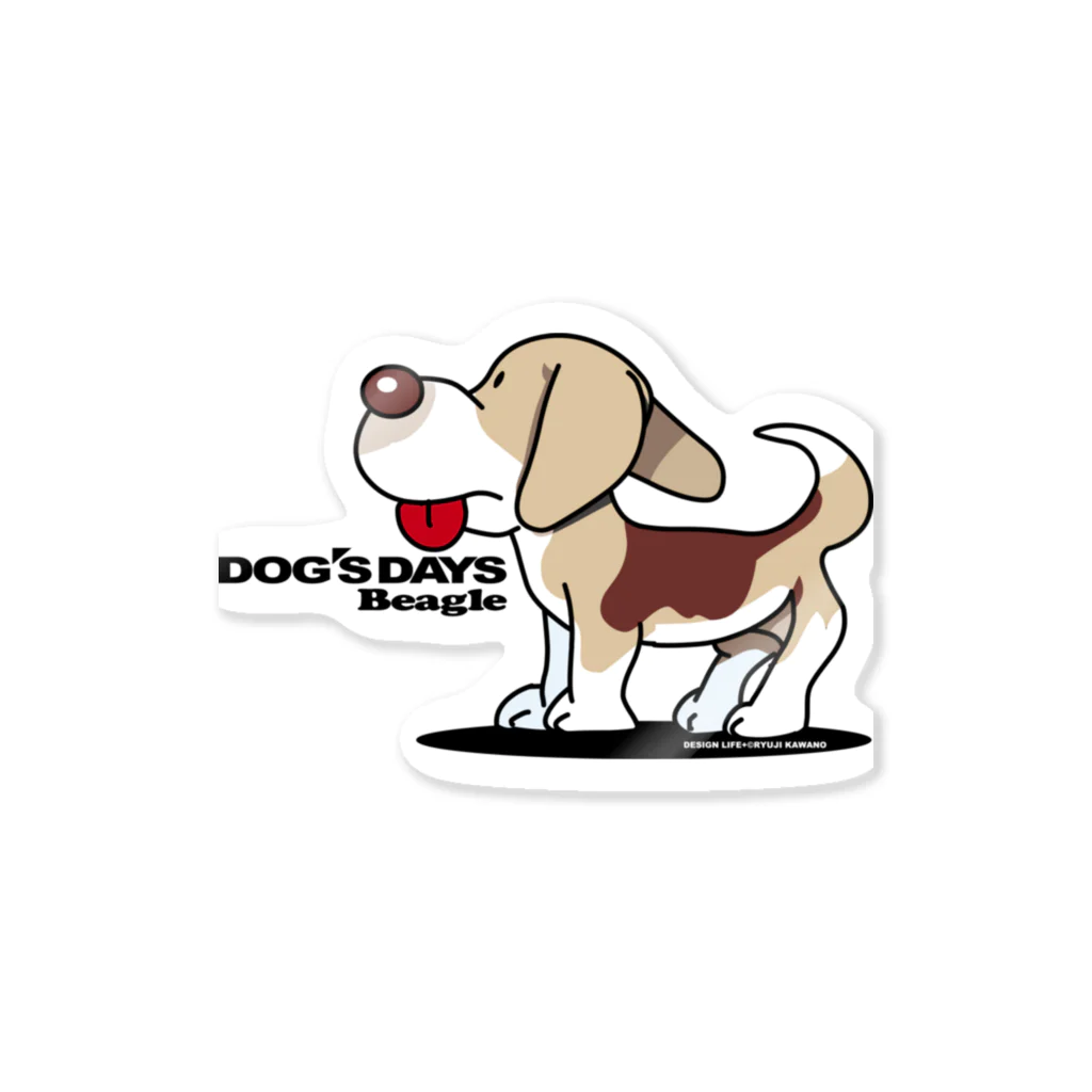 川野隆司のビーグル犬 Sticker