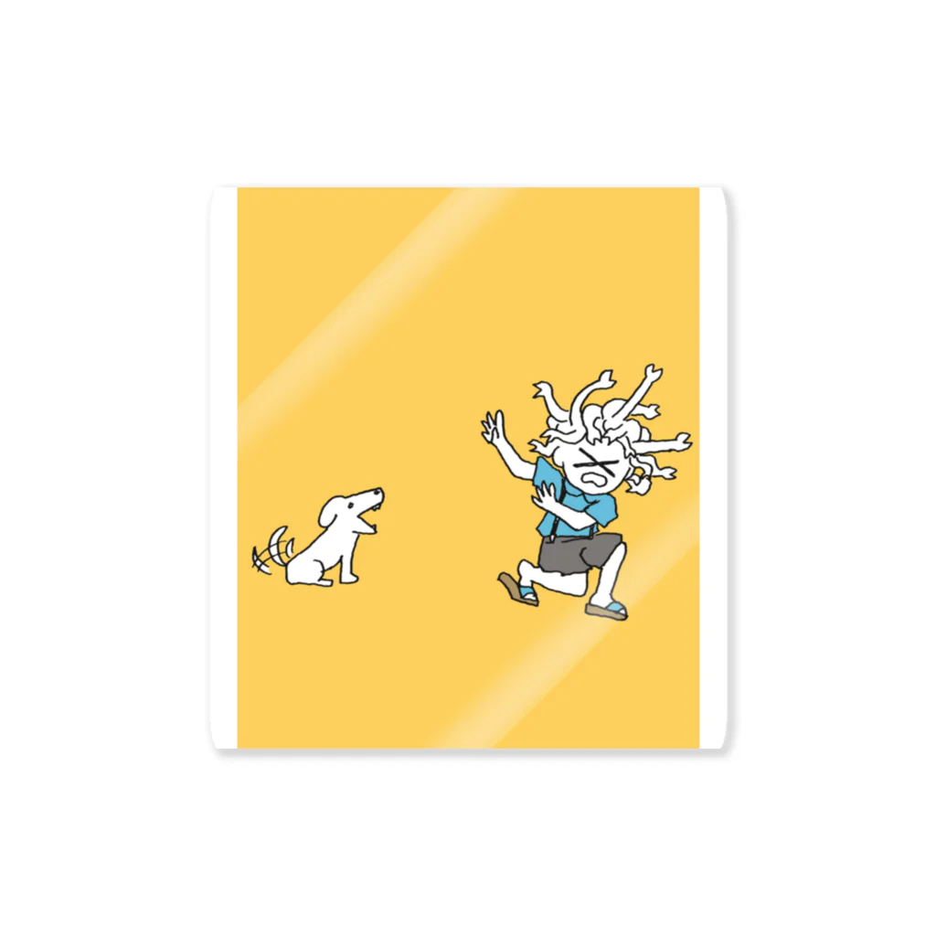 杜の魚の犬がこわいメデューサ Sticker