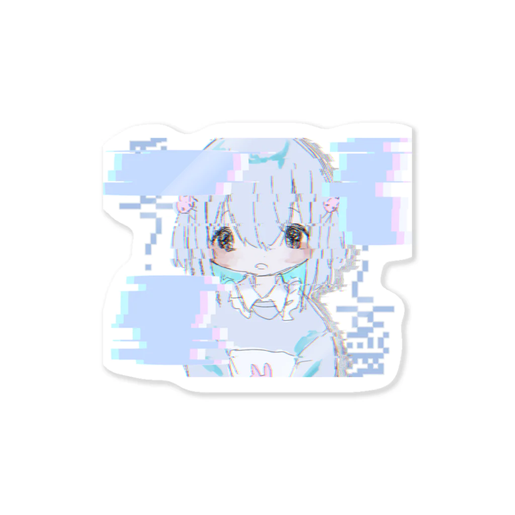 あいせ!!!!の水色・ゲーム Sticker