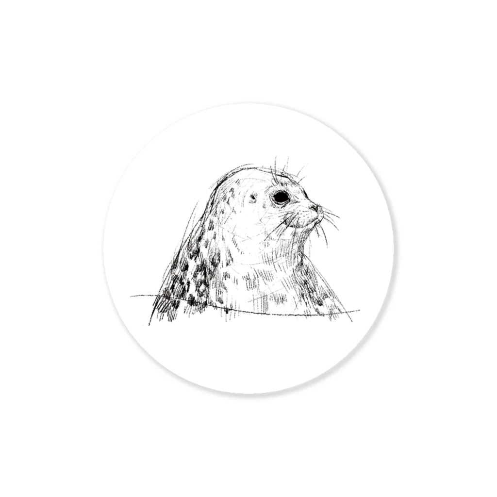 ぴすぴすのRinged seal Sticker