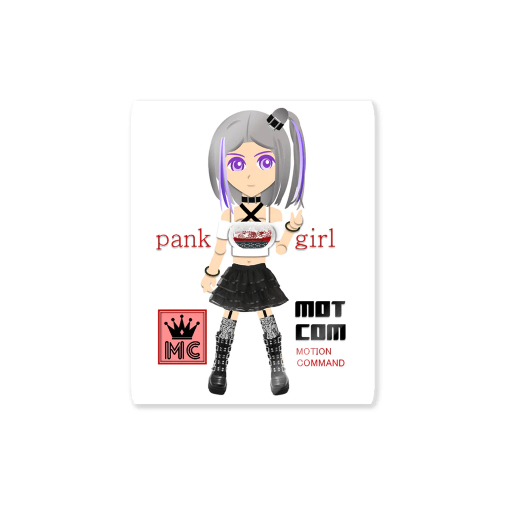 MOTCOM Winkel+の「パンク系女子」PANKfashiongirls Sticker