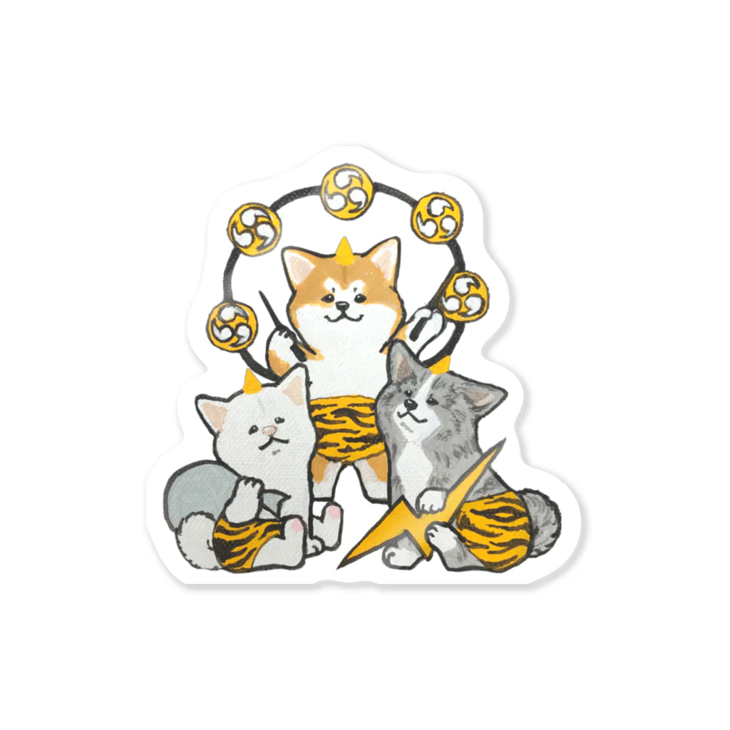 春風工房のカミナリ様⚡️AKITAトリオ Sticker