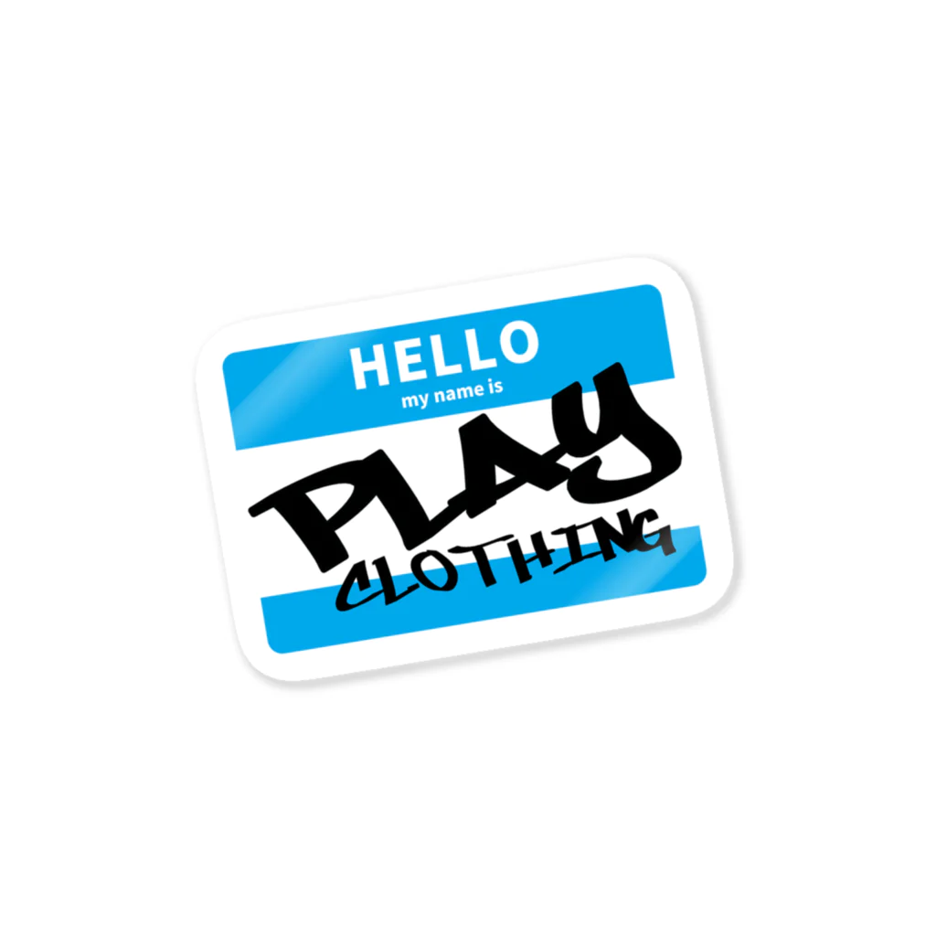 PLAY clothingのHELLO MY NAME IS PLAY  B ② Sticker