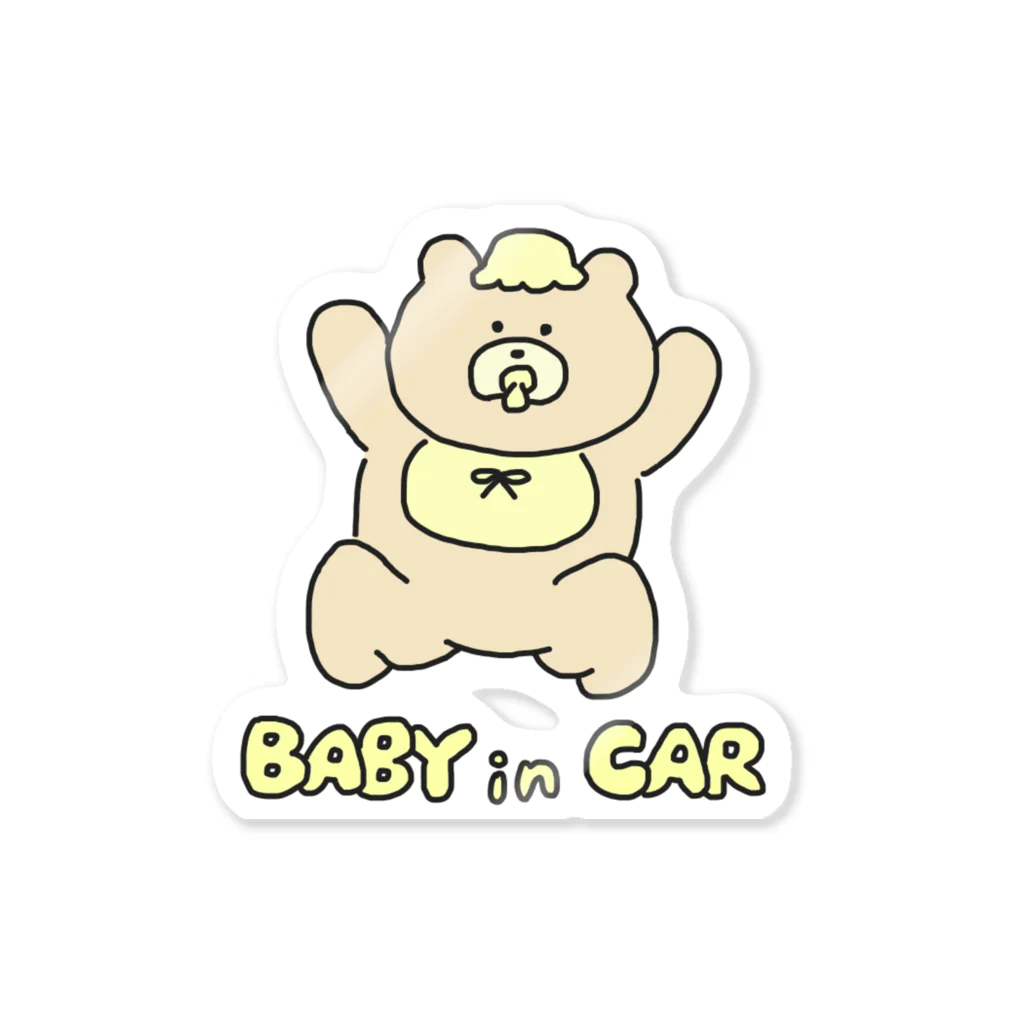 pomieのBABY in CAR(Y) Sticker