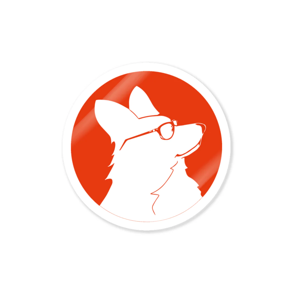 HIKKUNの赤犬 Sticker