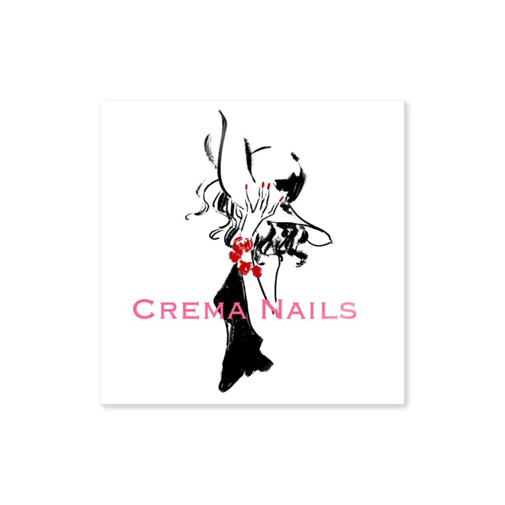 Crema Nailsのクレマさん ステッカー