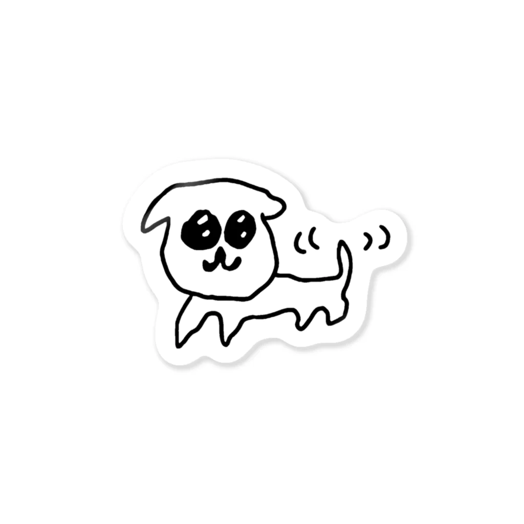 gagigugegoのウキウキの犬 Sticker