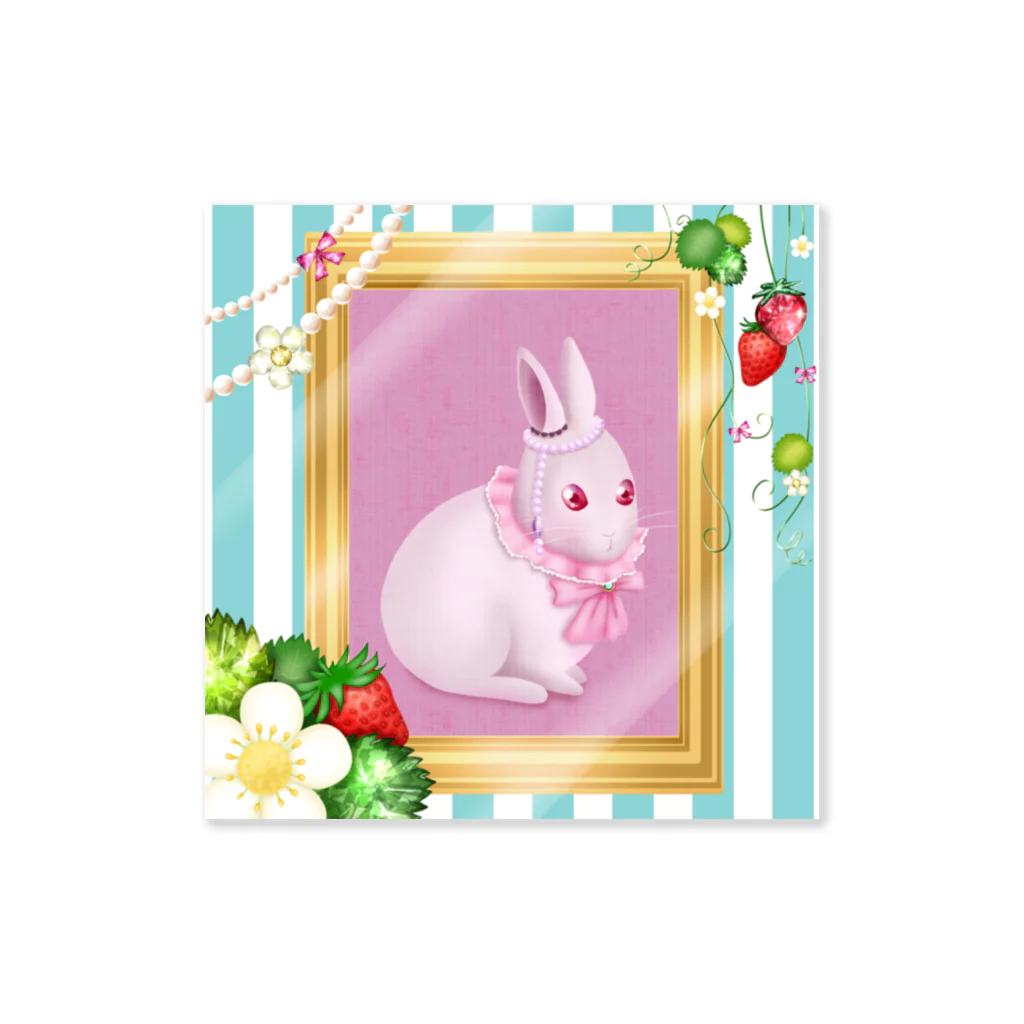 お豆ママのPrincess Rabbit Sticker