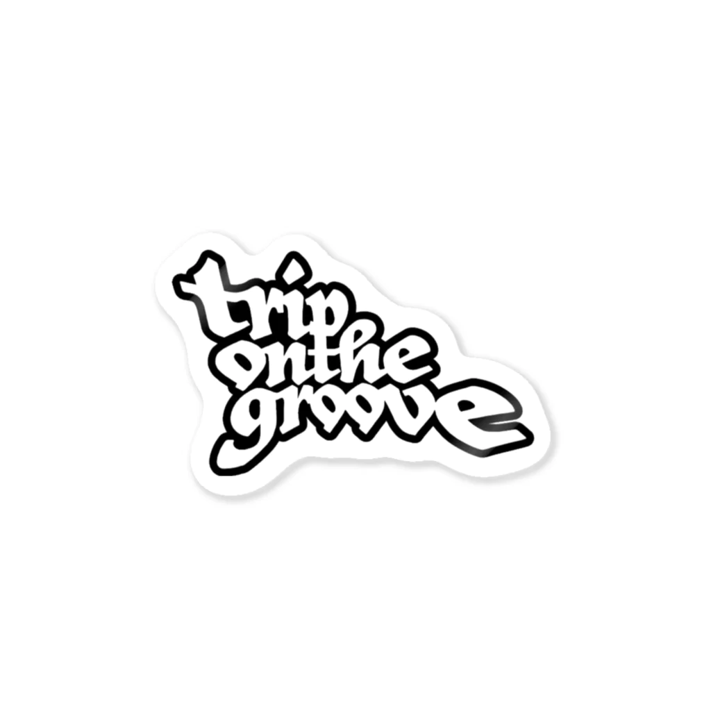 to the end of the rainbowのtriponthegroove logo sticker ステッカー