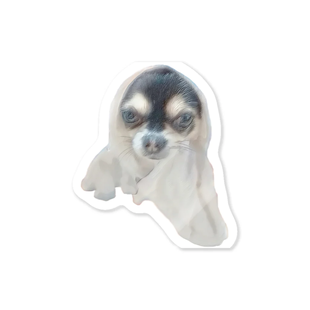 【ホラー専門店】ジルショップの可愛い＊おばけ犬＊写真アート＊チワワ Sticker