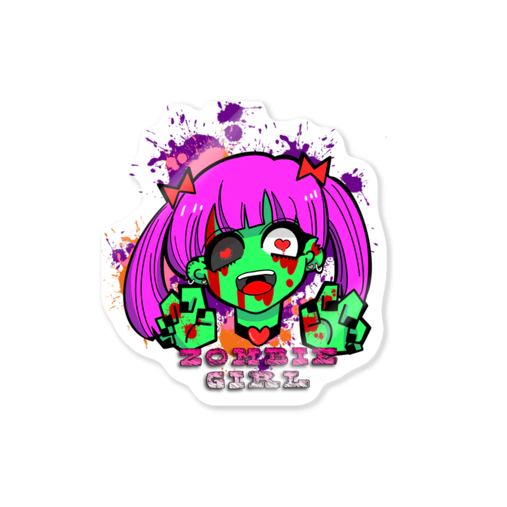 ばろうずのゾンビガール Sticker