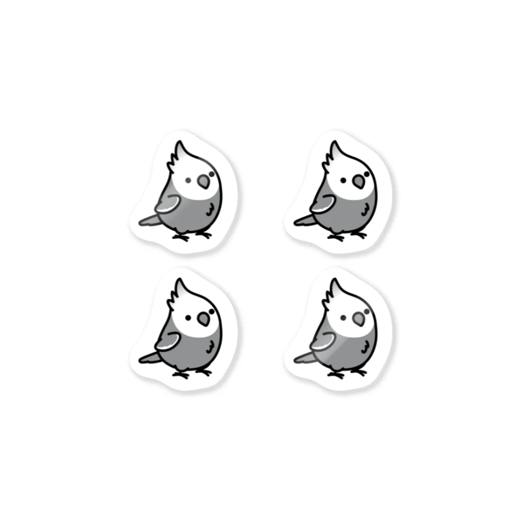 Cody the LovebirdのChubby Bird オカメインコ　ホワイトフェイス　 Sticker