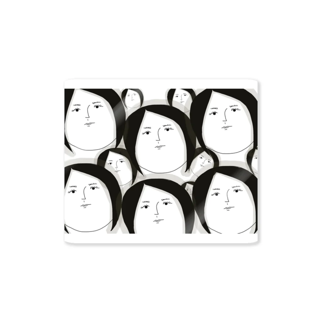 まるまるショップのわたしのかお Sticker