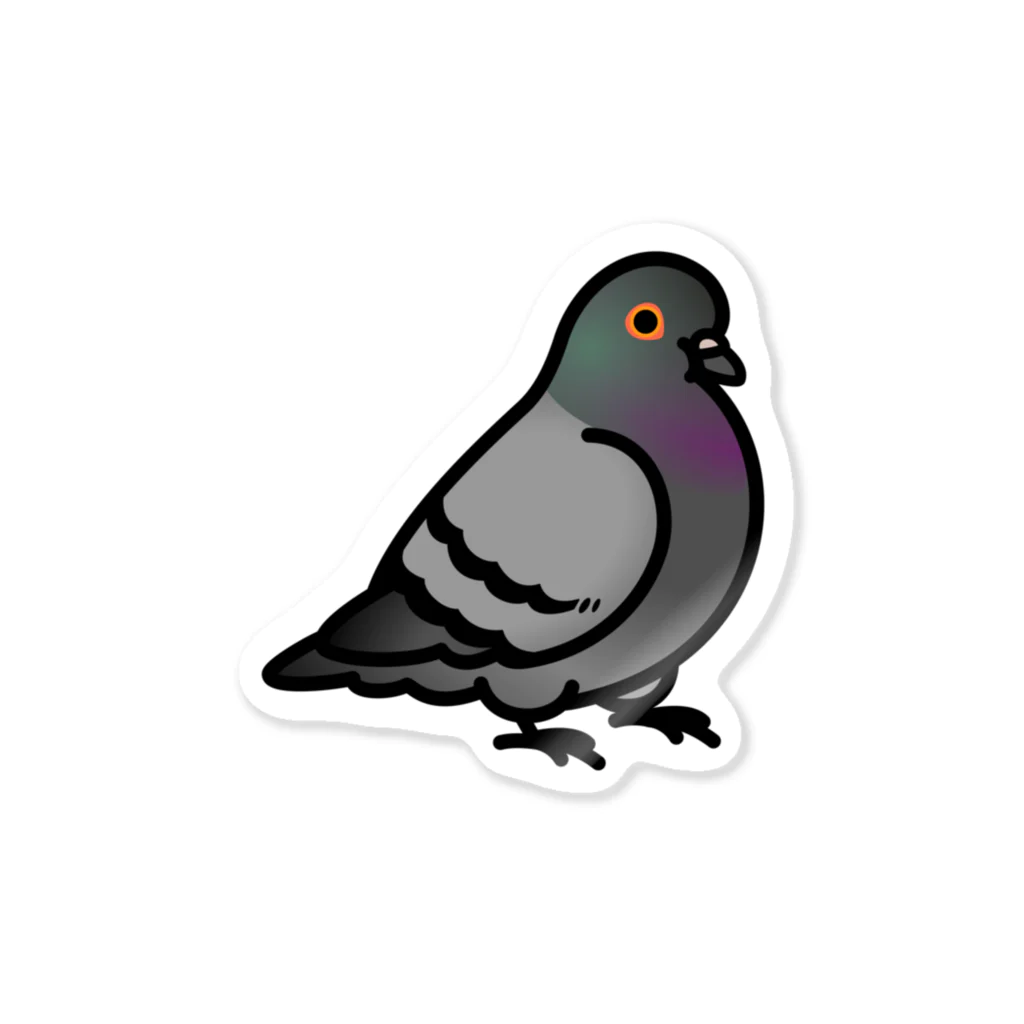 Cody the LovebirdのChubby Bird 鳩 Sticker