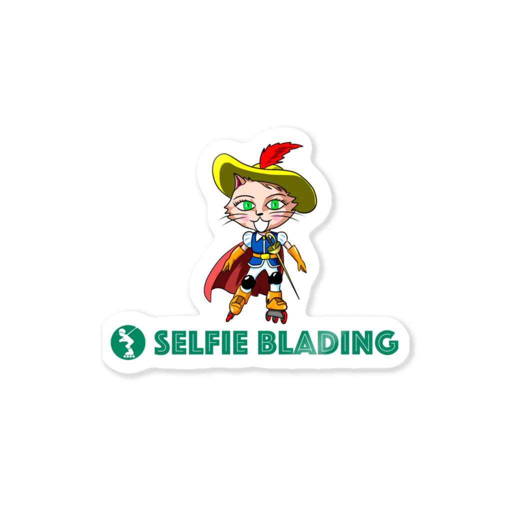 Selfie Blading ShopのSelfie Blading にゃんこバージョン ステッカー