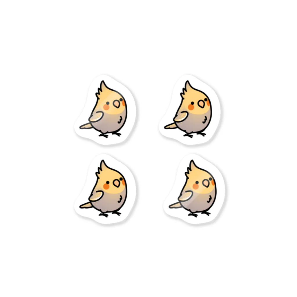 Cody the LovebirdのChubby Bird オカメインコ　シナモンパール　 Sticker