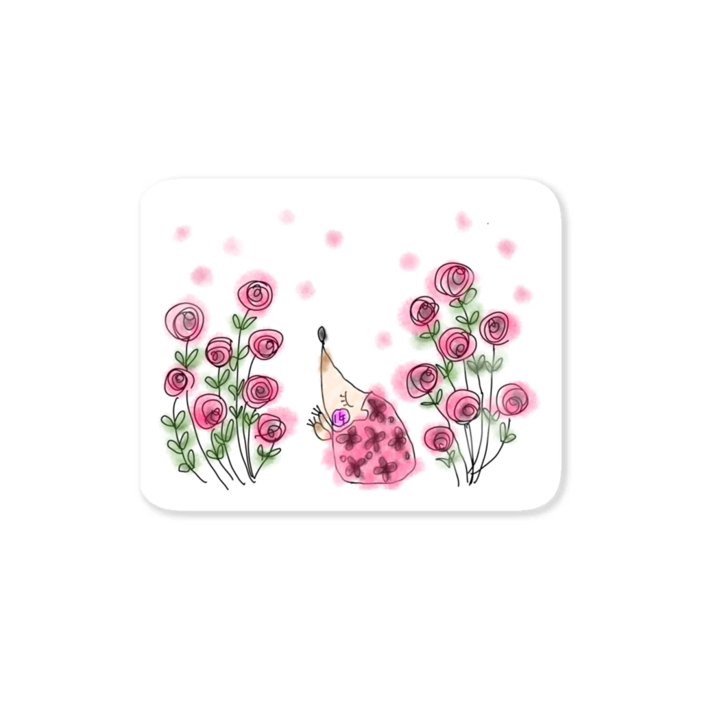 innmi′s galleryの花ネズミ Sticker