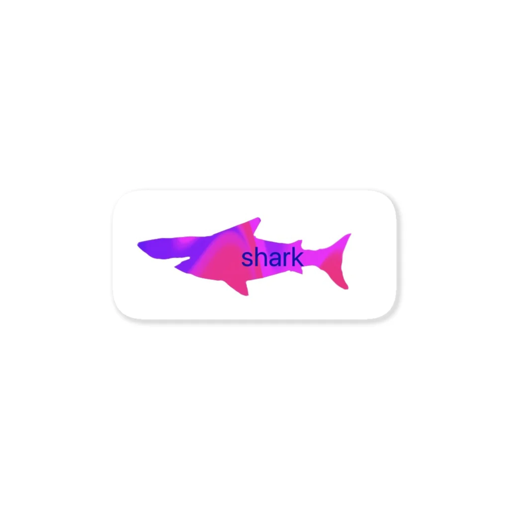 SakuraのRainbow sharks ステッカー