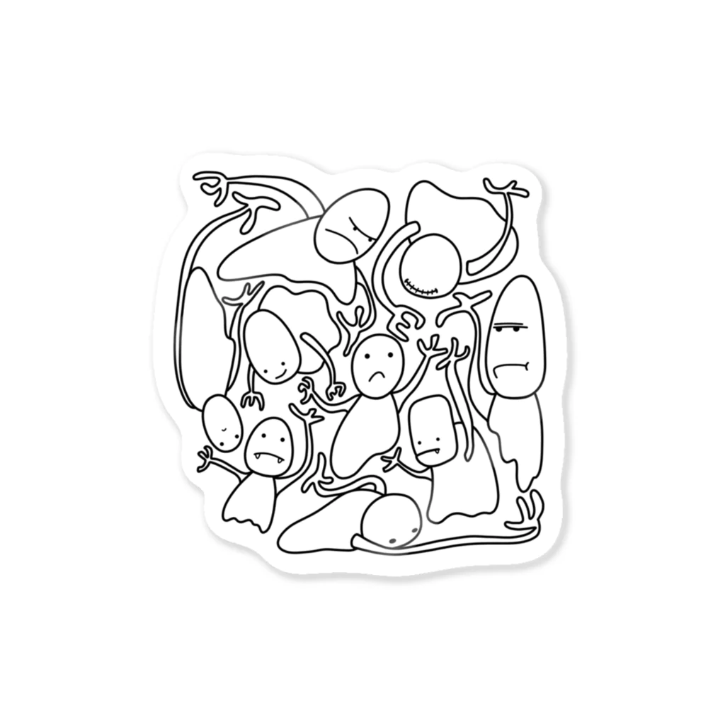 moiiomoのうじゃじゃ Sticker