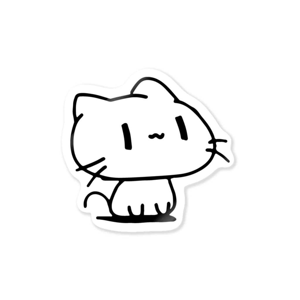 どどど素人のどどねこ-おすわり- Sticker