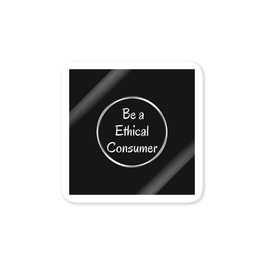エシカル日記のBe a Ethical Consumer ステッカー