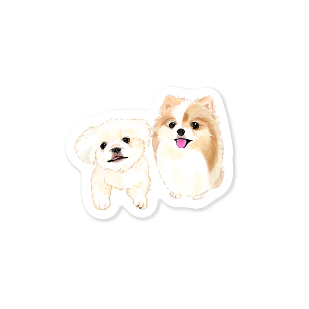 hanapecha_wannyanのポメペキちゃん＆ペキニーズ Sticker