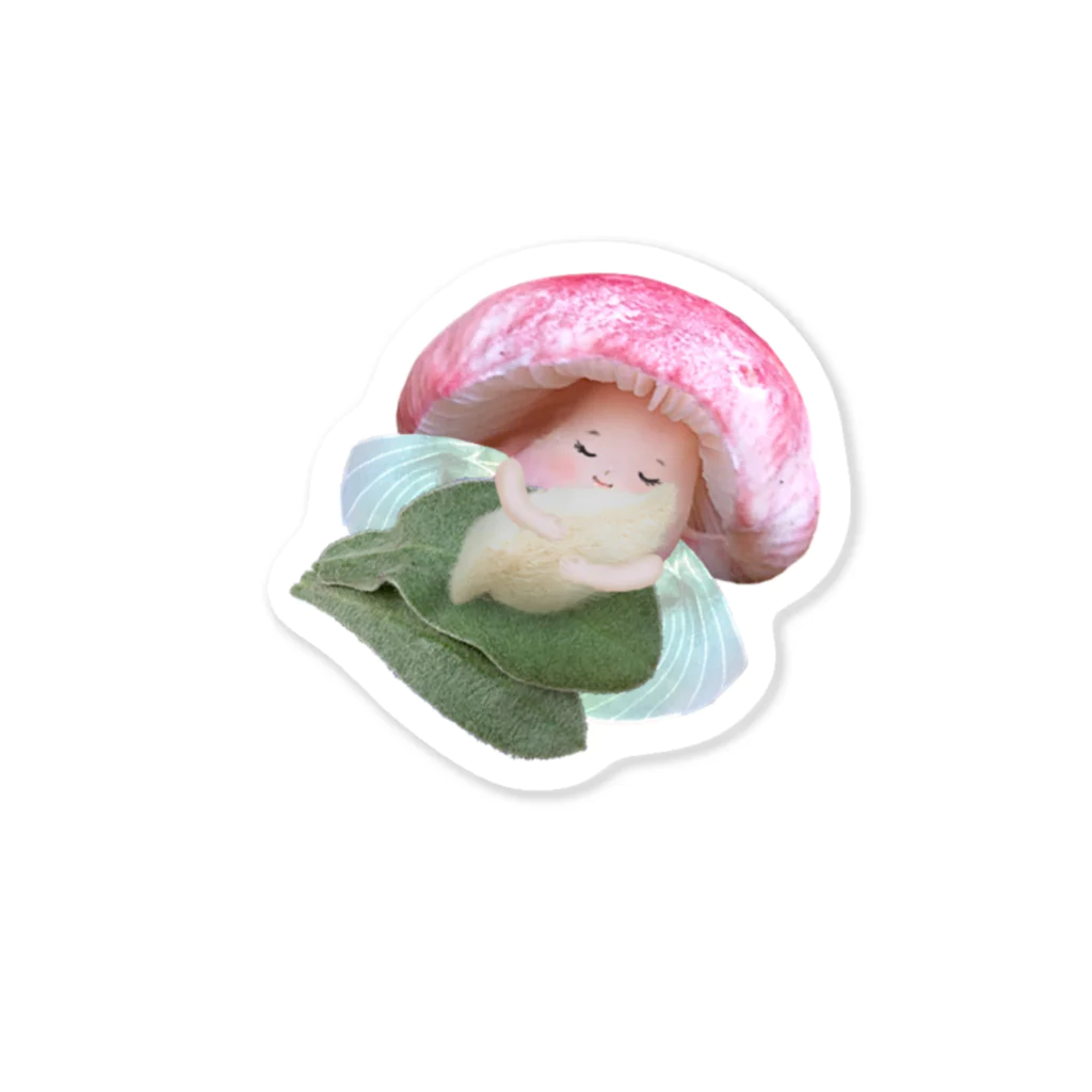 おめろんろんのお昼寝きのこちゃん Sticker