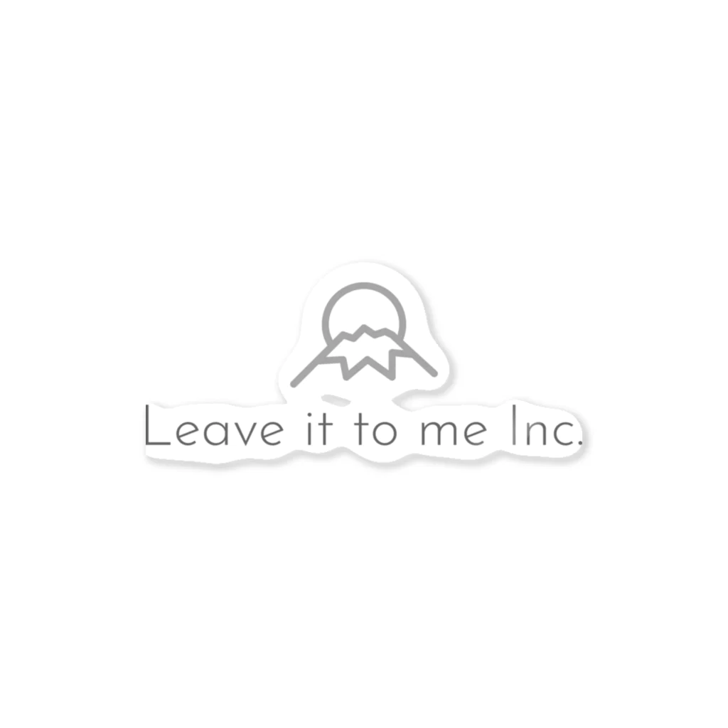 Leave it to me Inc.のLeave it to me Inc.オリジナルグッズ（グレーロゴ） ステッカー