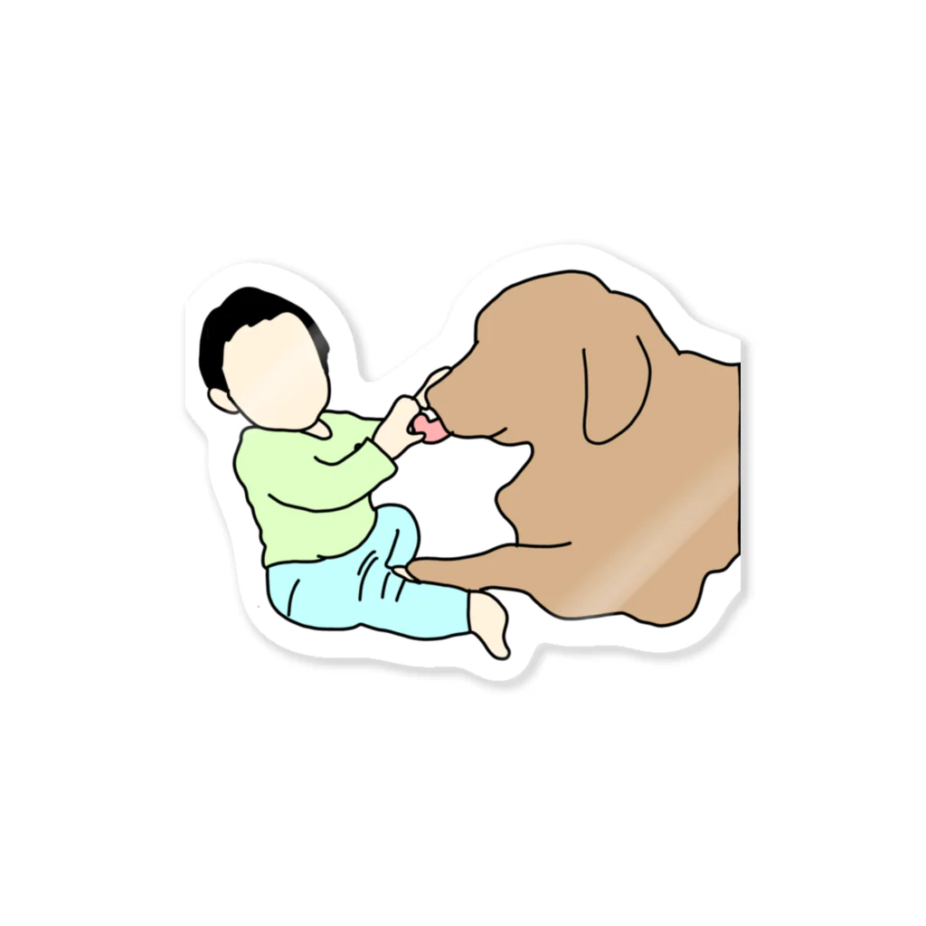 赤ちゃんワンちゃんの部屋のPero Sticker