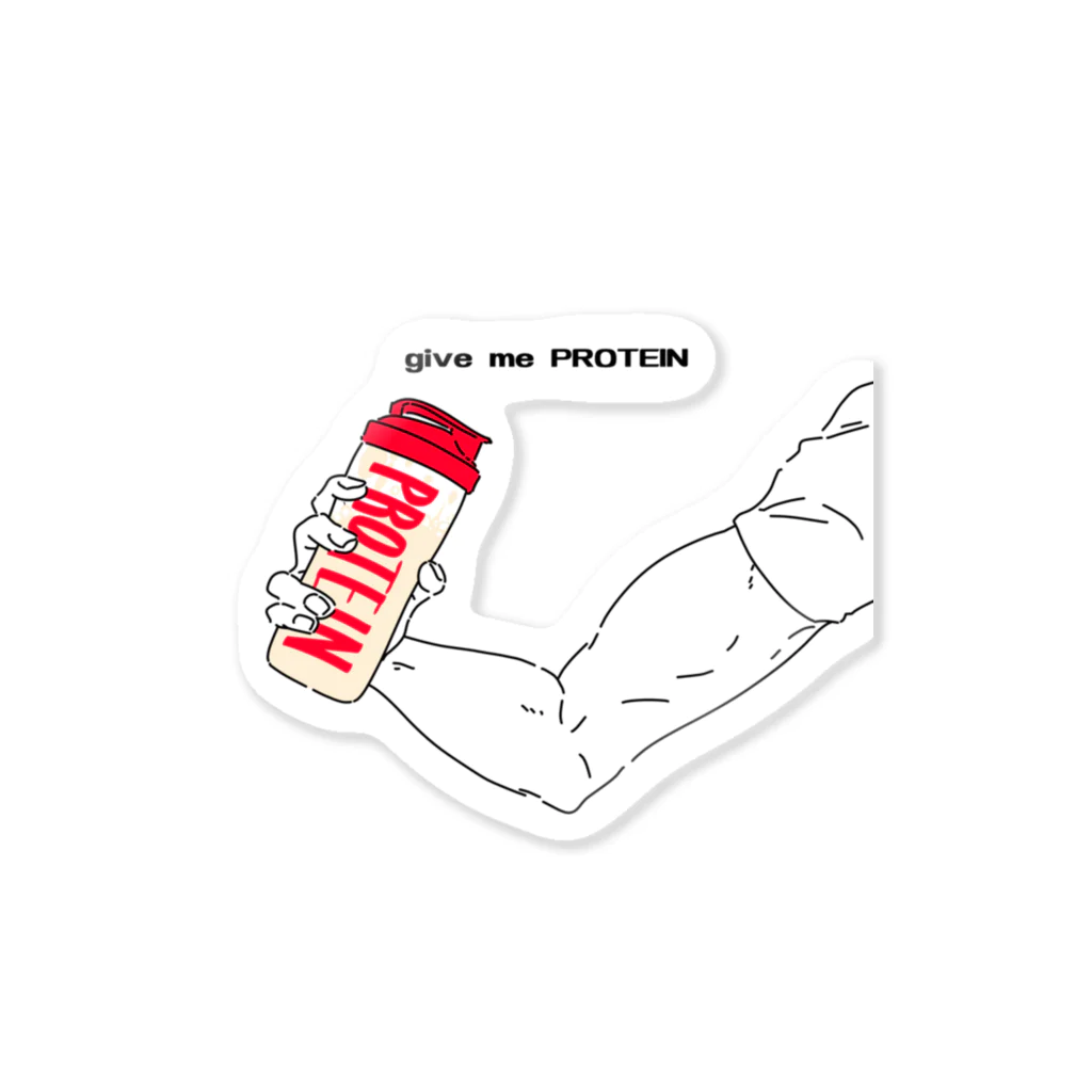 Kのgive me PROTEIN Sticker