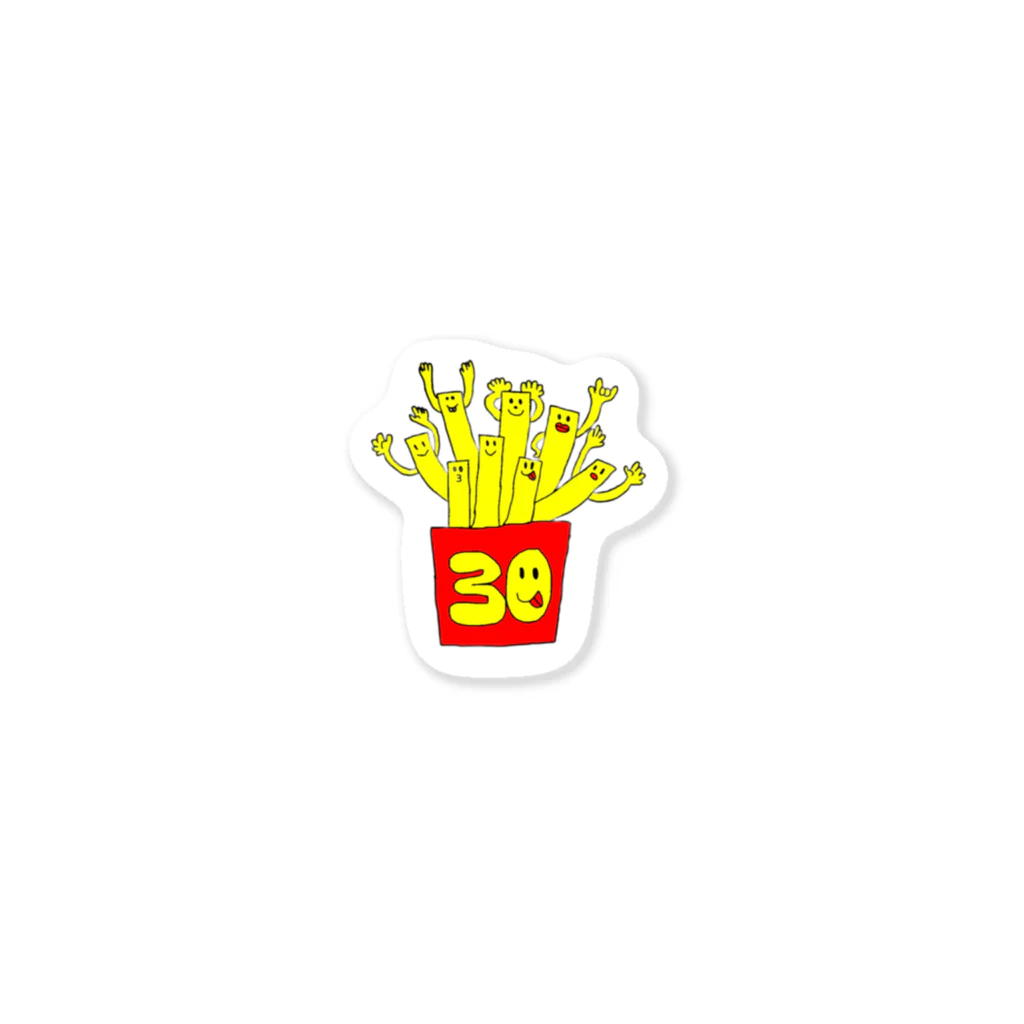 ポテト🍟の会のポテトの会🍟30th anniversary edition ステッカー