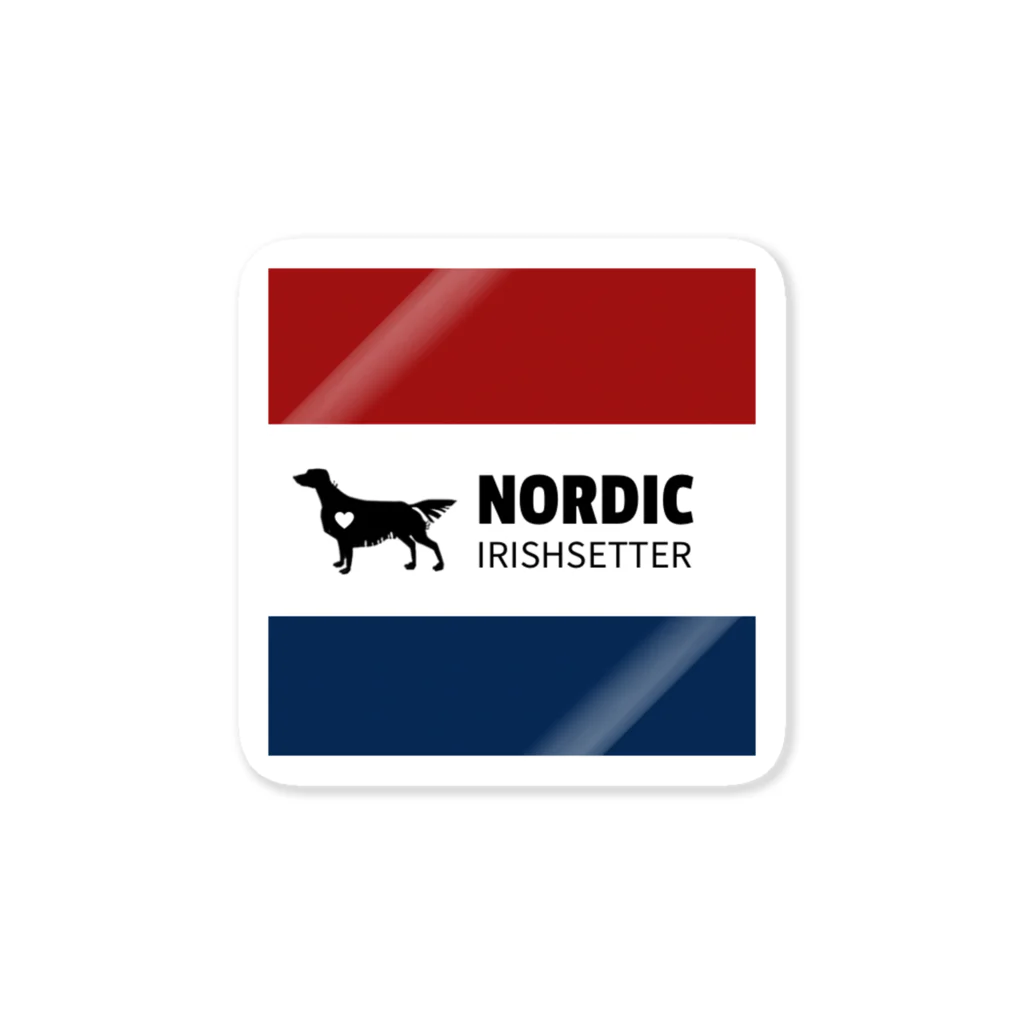 nordic_irishsetterのトリコロールノルディック ステッカー