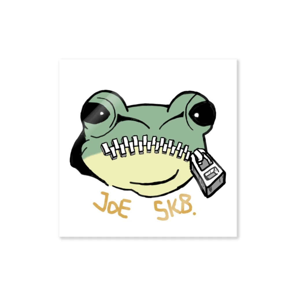 JOE-SK8 shopのZip frog ステッカー