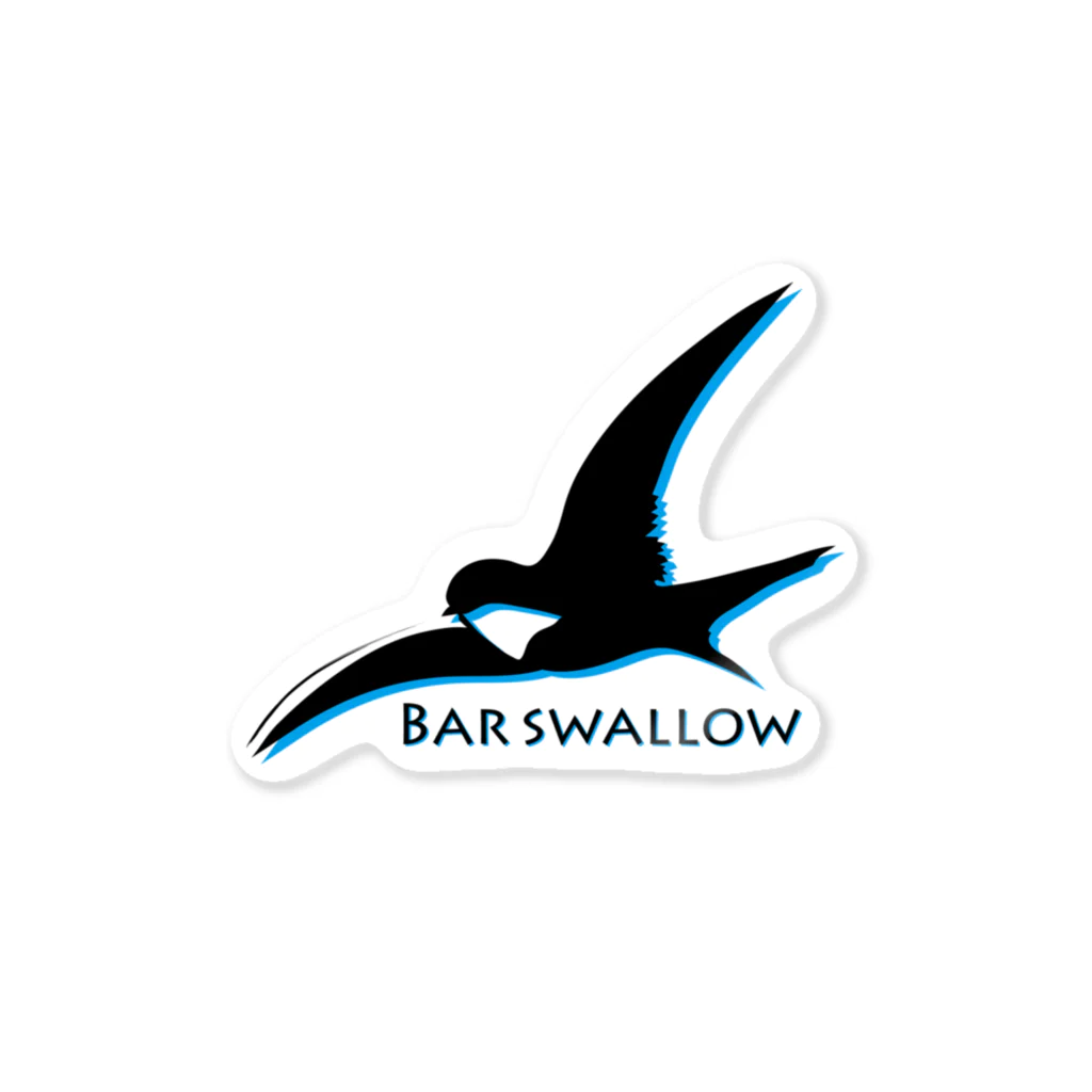 BarswallowのBar swallowロゴ ステッカー