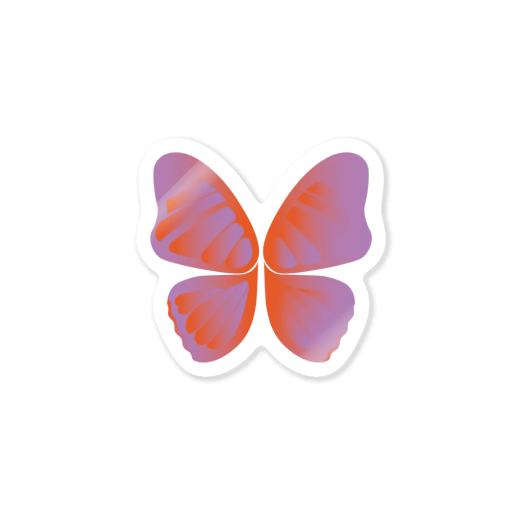 MISOKAのBUTTERFLY (ORANGE) ステッカー