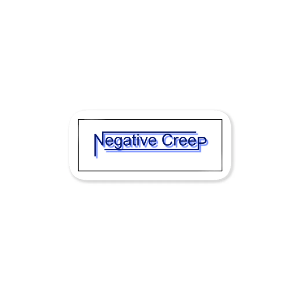 Negative CreepのNegative creepロゴステッカー ステッカー