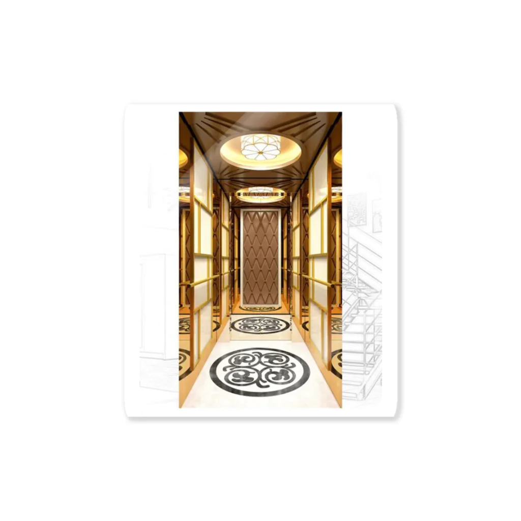 Zhejiang Hongmin Elevator Technology Co., Ltd.のPane Luxury Lift Cabin Decoration ステッカー