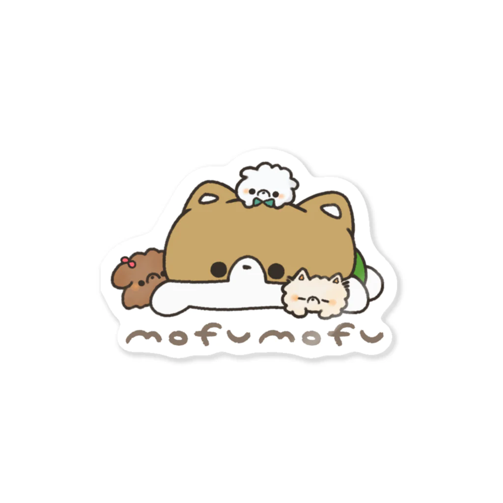 eveのおみせの茶々丸とみにまる犬 Sticker