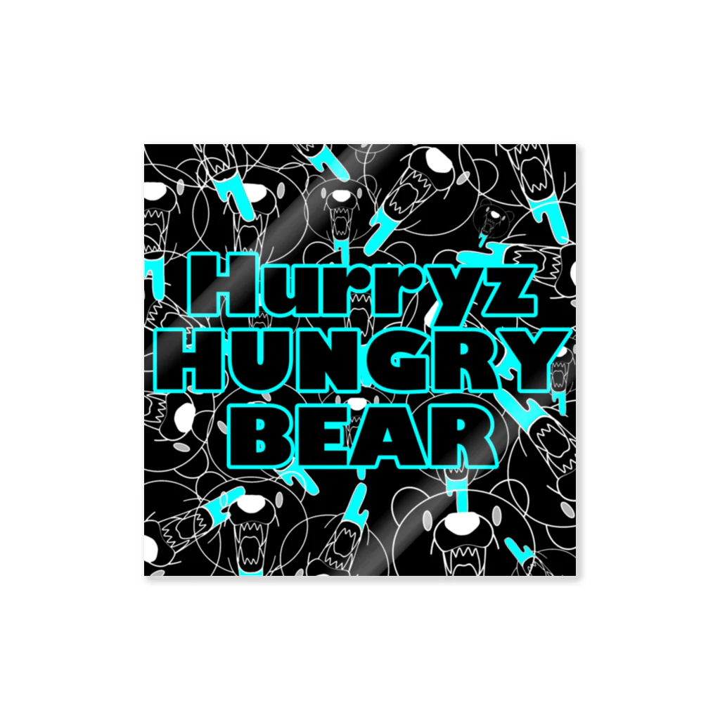 Hurryz HUNGRY BEARのHurryz HUNGRY BEARシリーズ ステッカー