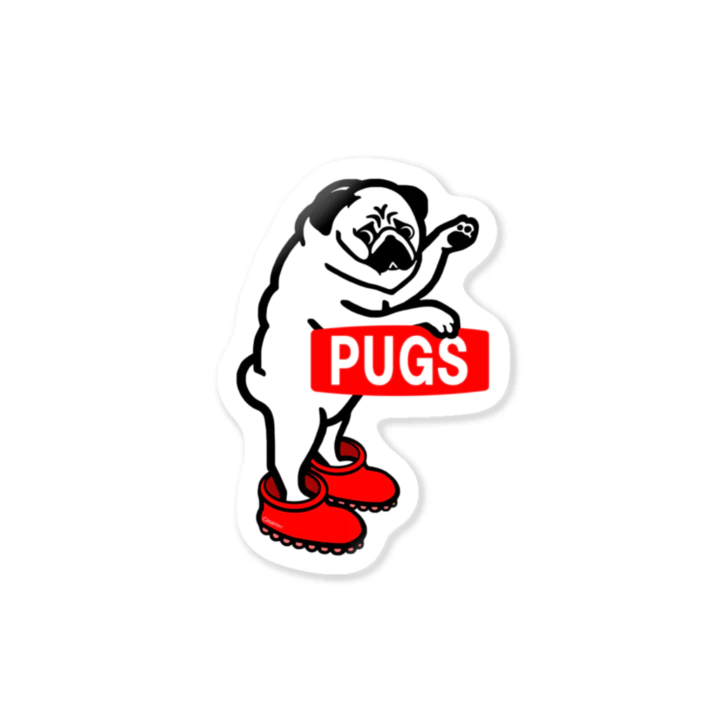 Casarin ArtのPUGS-1 ステッカー