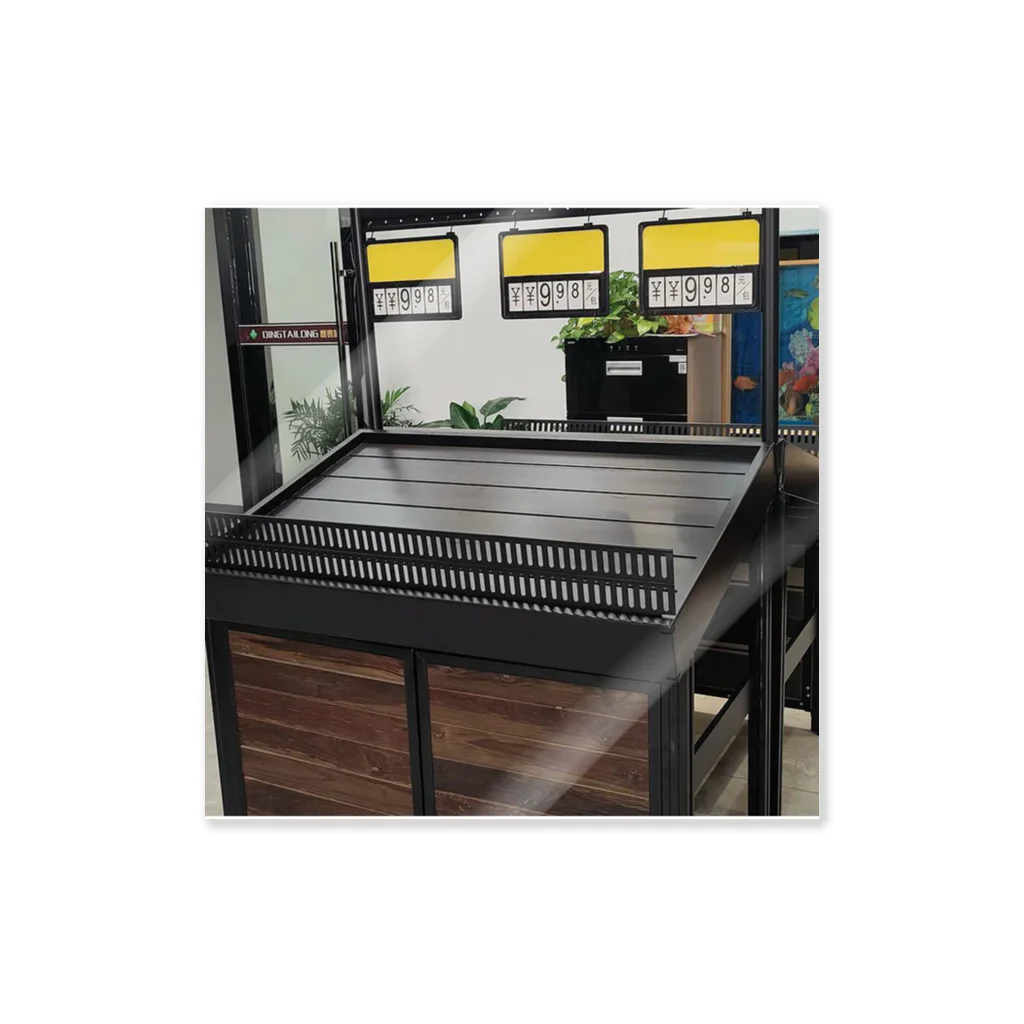 Suzhou Dingtailong Supermarket Raw Fresh Equipment Co., Ltd.のSGJ-LM-20211002 All Aluminum Combination Vegetable And Fruit Rack ステッカー